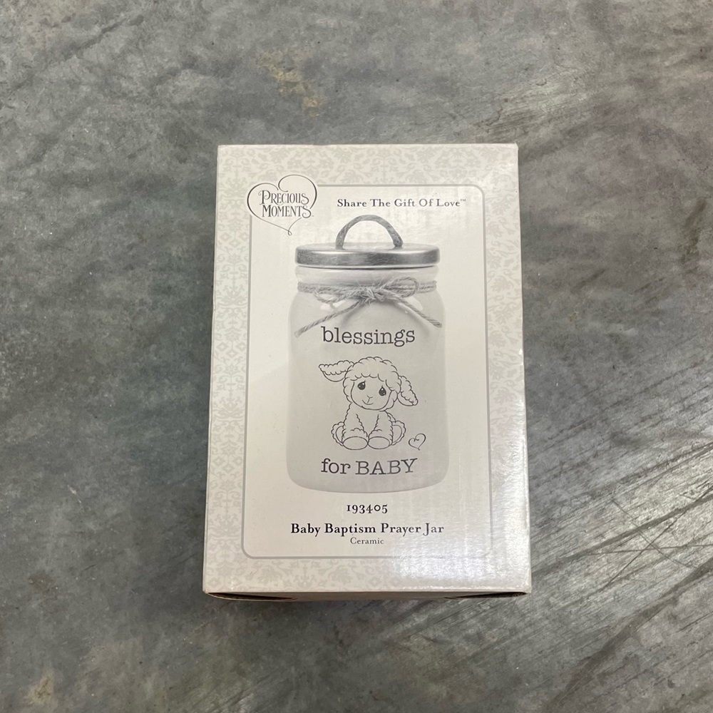 Precious Moments Blessings For Baby Prayer Jar NIB